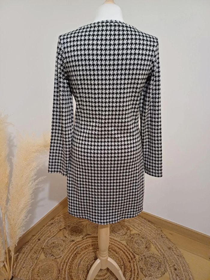 Robe chaude à imprimé Pied de poule Up2Fashion taille S 36 - photo numéro 7