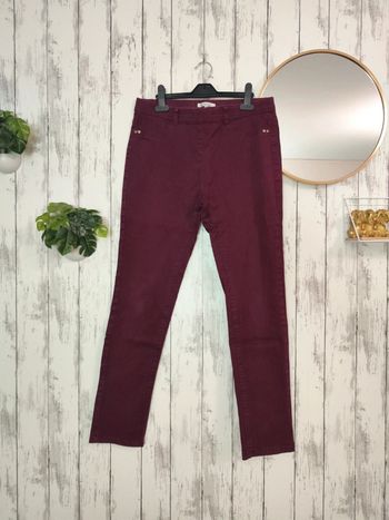 Pantalon bordeaux U collection femme 40