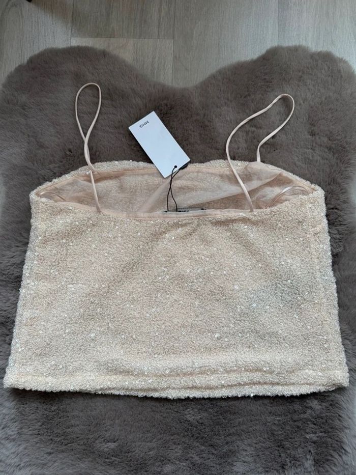 Top pailleté Mango – taille S – neuf avec étiquette - photo numéro 3