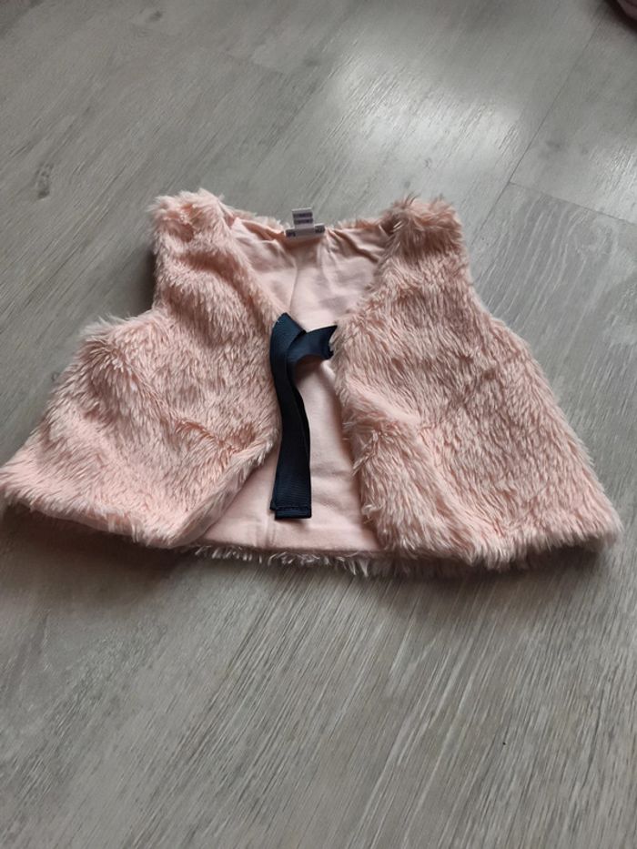 Gilet sans manche rose