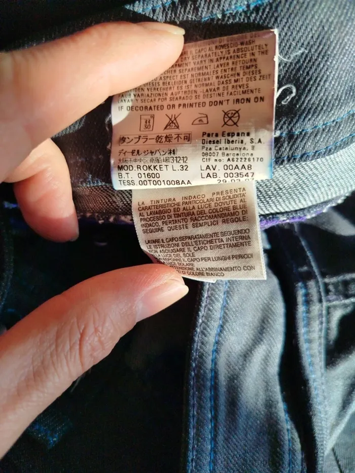 Jean Diesel femme modèle Rokket bleu brut - photo numéro 8