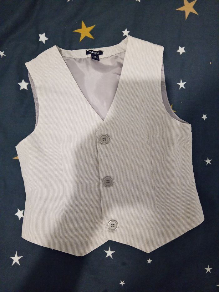 Gilet pour costume a rayures _ 4 ans