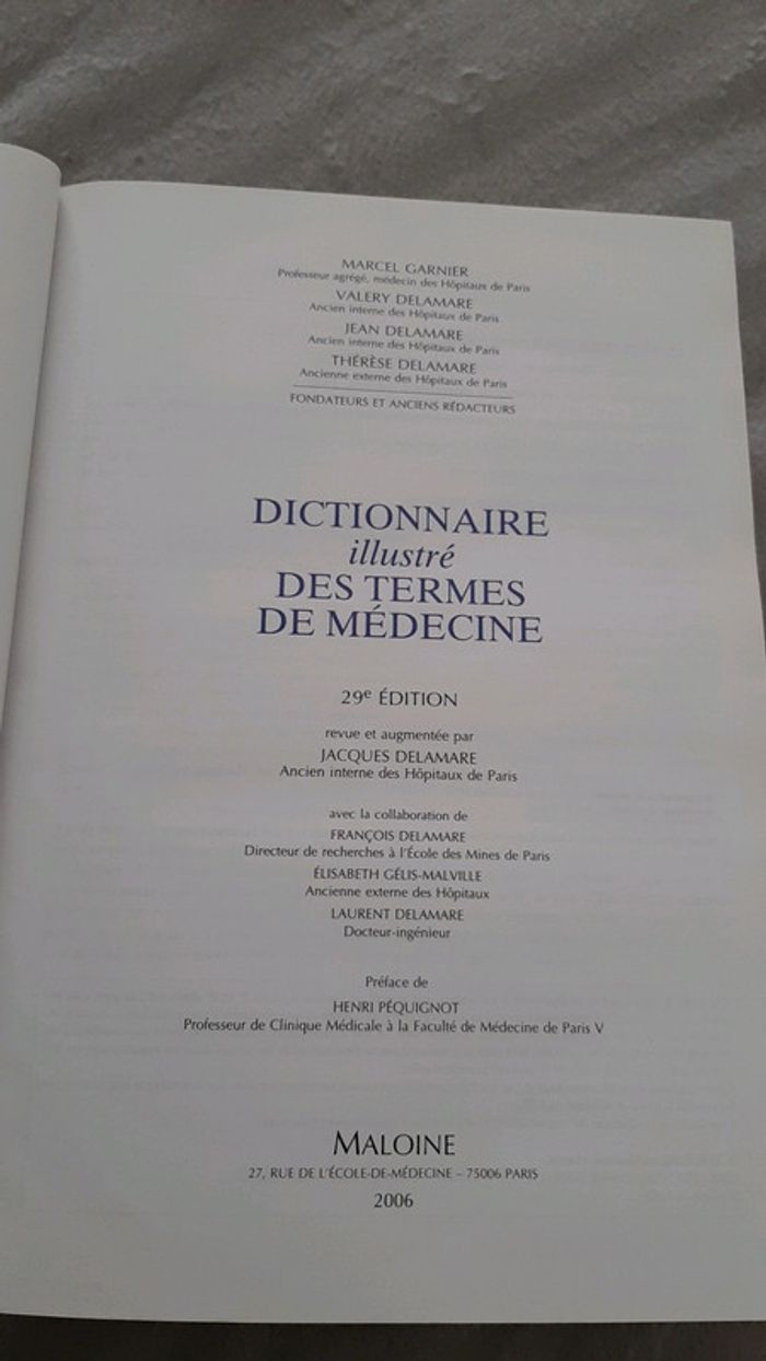 Dictionnaire des Termes de médecine - photo numéro 4