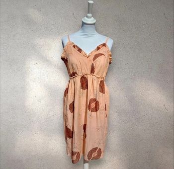 Robe d'été en coton à bretelles ajustables motifs fleurs 42