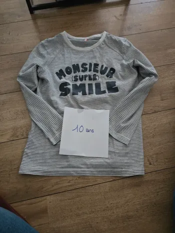 Tee shirt manches longues TAO 10 ans