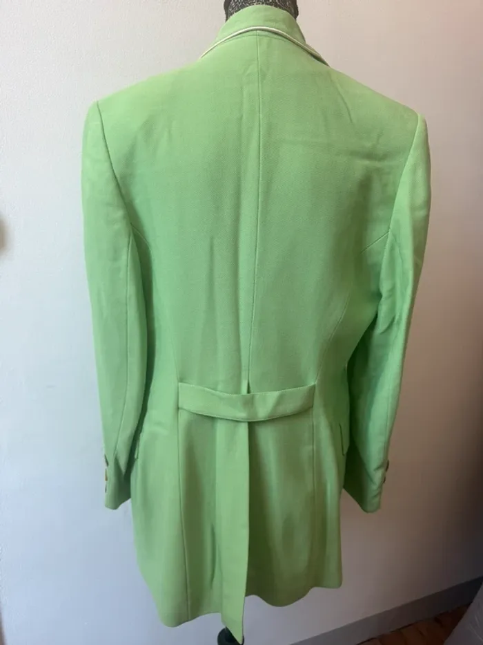 Blazer Curling – Taille 38 – Vert pomme avec épaulettes - photo numéro 2