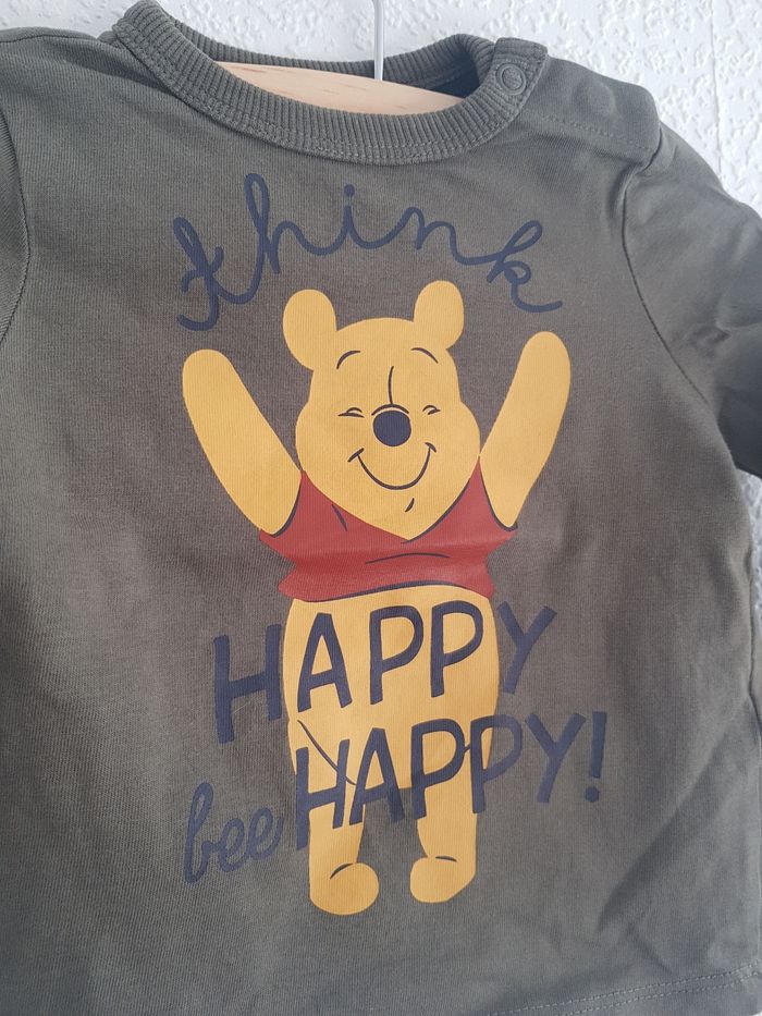 Disney Baby x C&A - Lot de 2 tee-shirts manches longues - Winnie l'ourson - Neuf ! (9 mois) - photo numéro 3