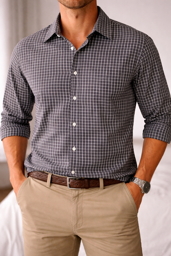 chemise manches longues à carreaux grise et blanche taille XL Mexx
