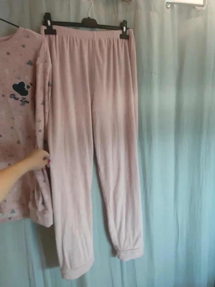 Pyjama rose coeur - photo numéro 2