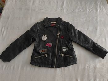Veste en cuir simili fille taille 4 ans