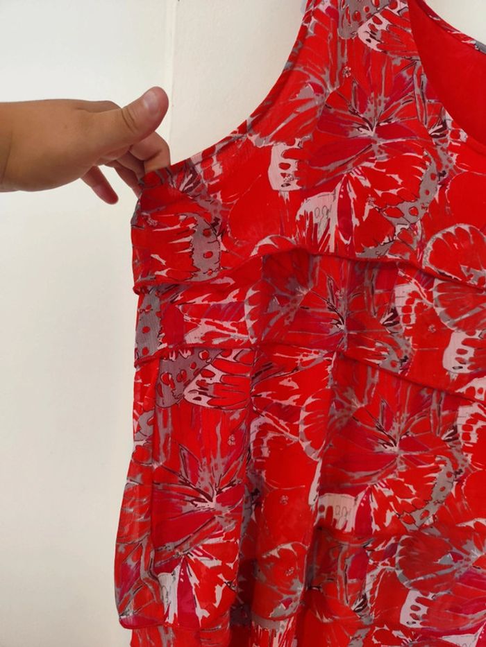 Robe rouge à volants taille 56 Ikebana - photo numéro 6