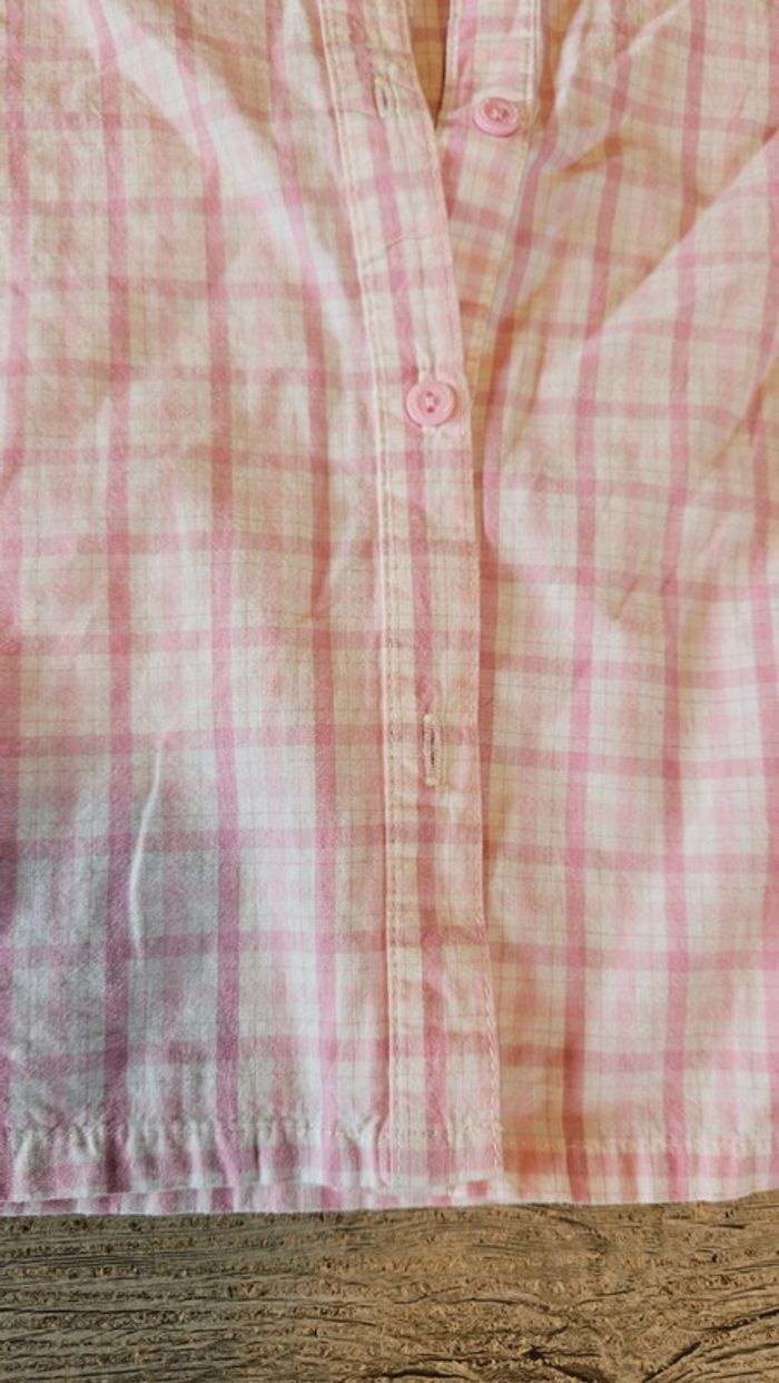 Blouse rose et blanche à carreaux, Hello Kitty, neuve, 5/6 ans, neuve - photo numéro 4
