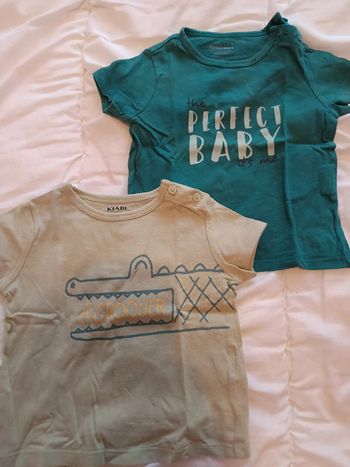 Lot 2 t shirt Kiabi tbe 6m