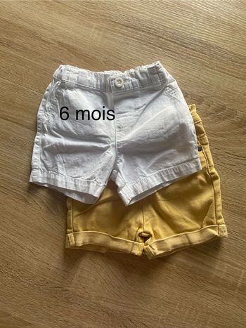 Lot de 2 short mixte - 6 mois
