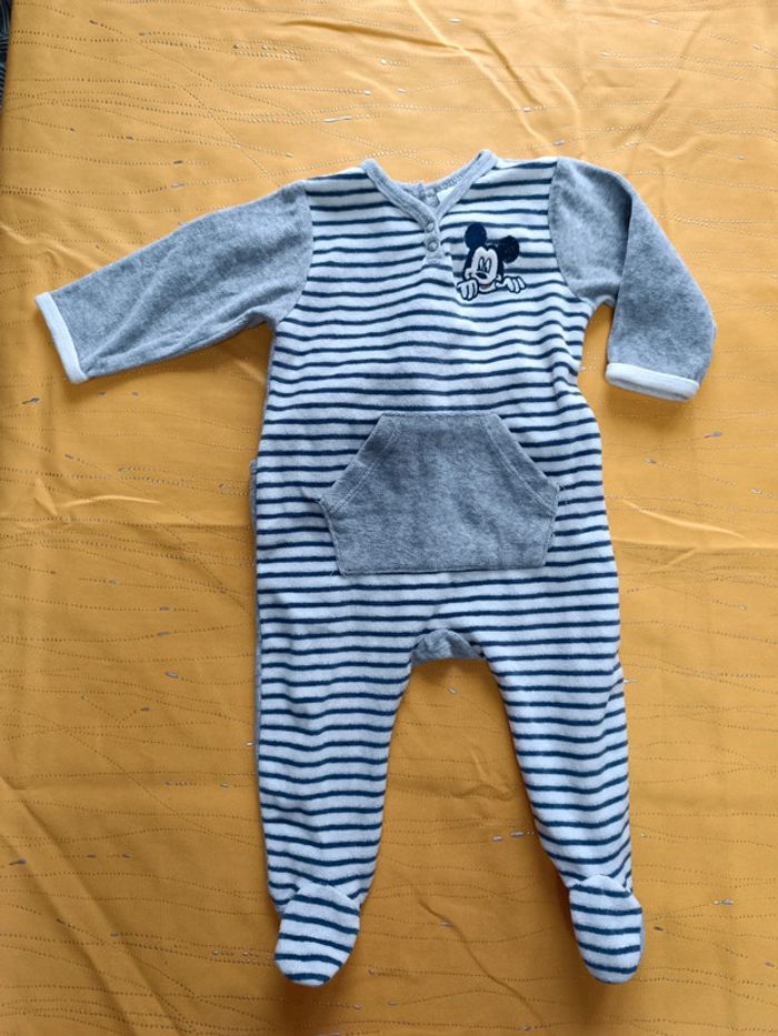 Pyjama velours Mickey Disney 6 mois