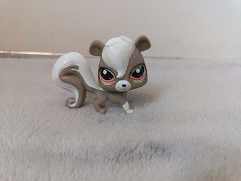 Petshop Écureuil Gris et Blanc LPS #2694 Authentique Hasbro