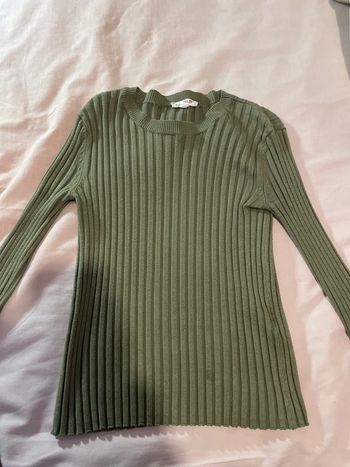 T shirt manches langues kaki