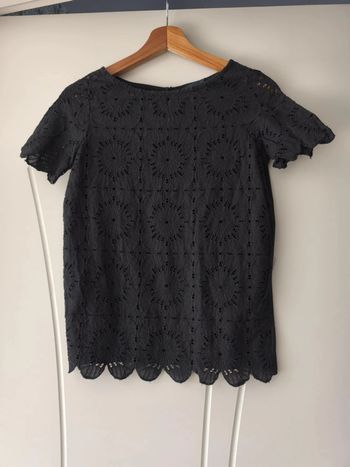 top tee shirt noir naf naf