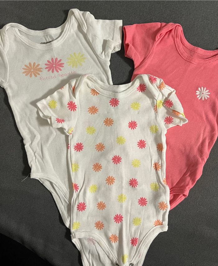 Lot. 3 bodys manches courtes Orchestra 12 mois - photo numéro 2