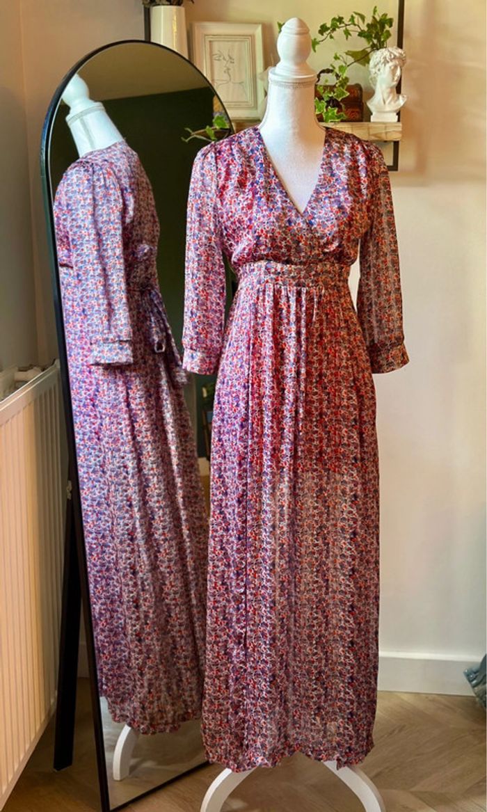 Robe longue fleurie multicolore Opullence Paris taille S - photo numéro 2