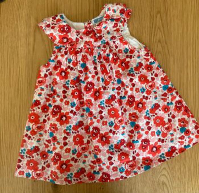 Magnifique robe liberty betsy cerise Jacadi