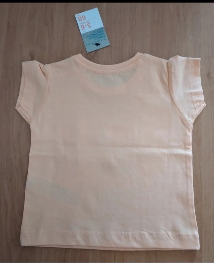 Lot de 2 Hauts manches courtes Neuf avec étiquette 3-6 mois fille Primark - photo numéro 3