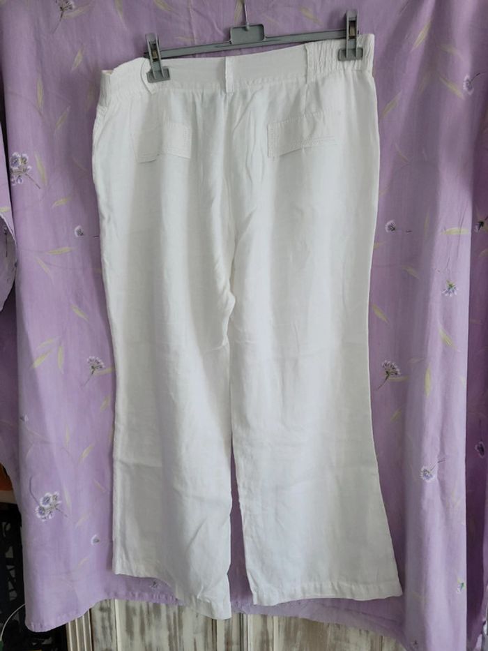 Pantalon lin blanc - photo numéro 2