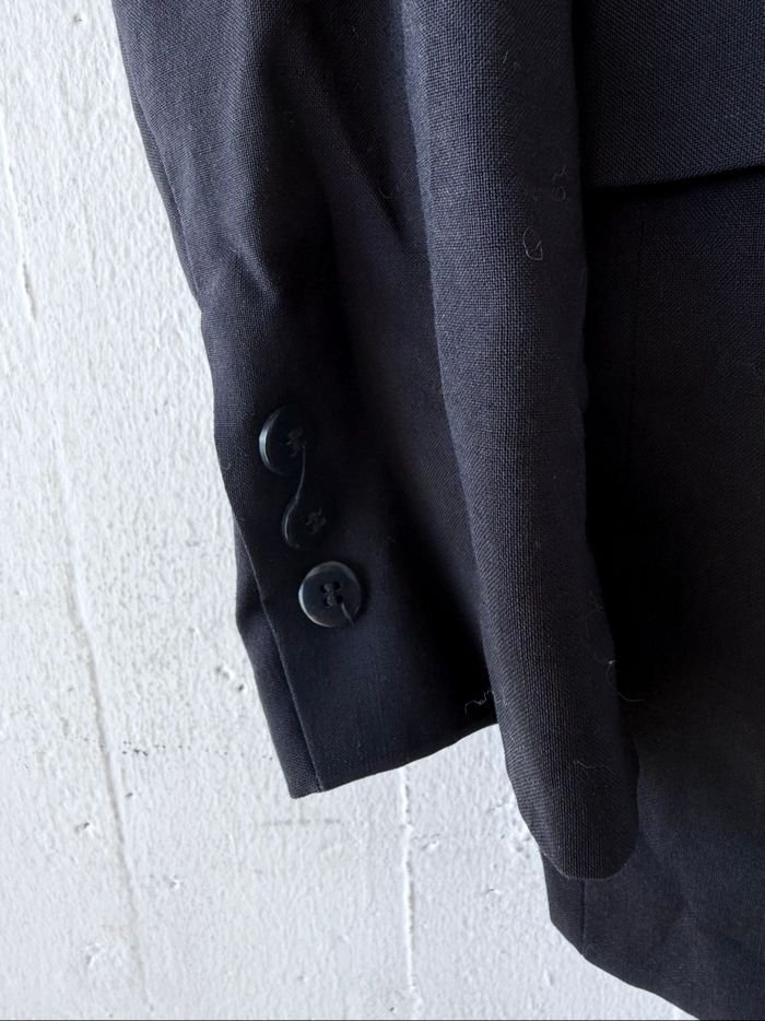 Veste blazer vintage, italienne avec épaulettes en pur laine vierge, toute doublée Desii Mode - photo numéro 7