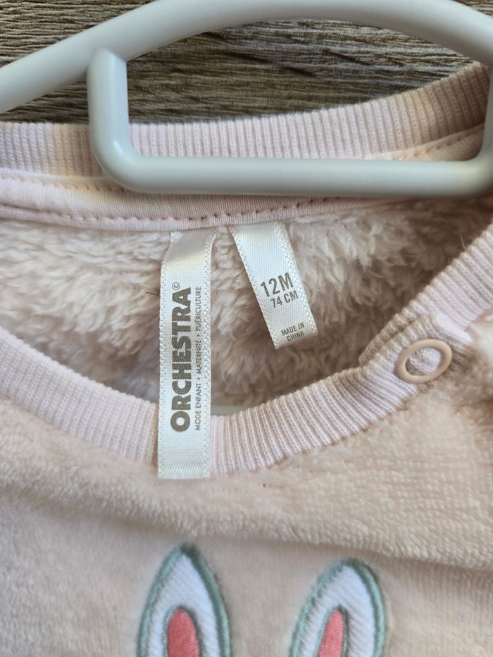 Vêtement Bébé Fille - Ensemble Lapin - Orchestra - 12 mois 74 cm - photo numéro 4