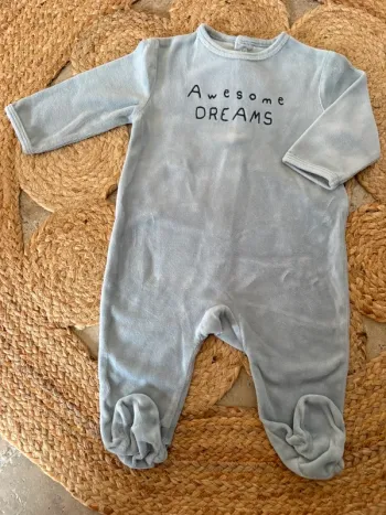 Pyjama velours Kiabi 6 mois
