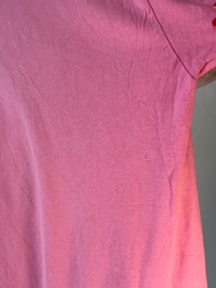 Tee-shirt rose imprimé en coton taille S 🌸 - photo numéro 5