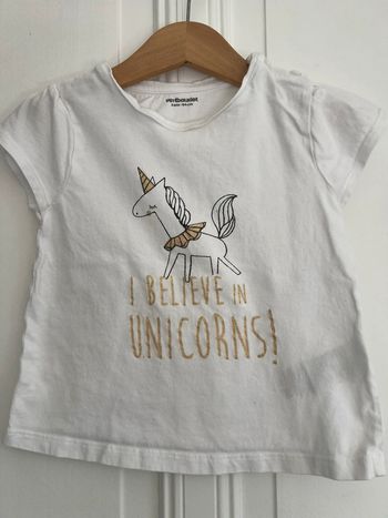 T-shirt vertbaudet 3 ans licornes