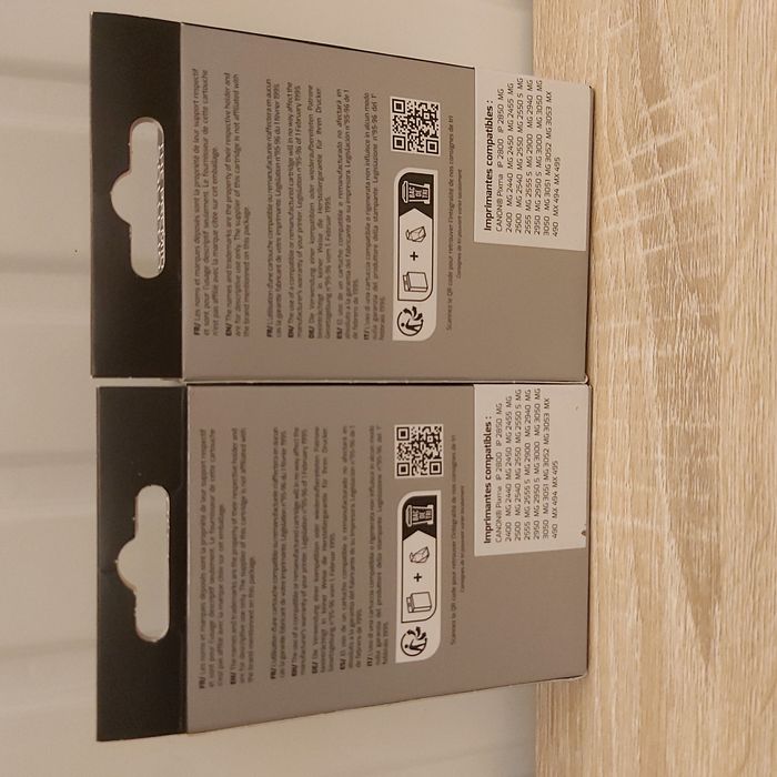 LOT DE 2 CARTOUCHES D'ENCRE COMPATIBLES CANON 545 + 546 - NOIRE + COULEUR - photo numéro 3
