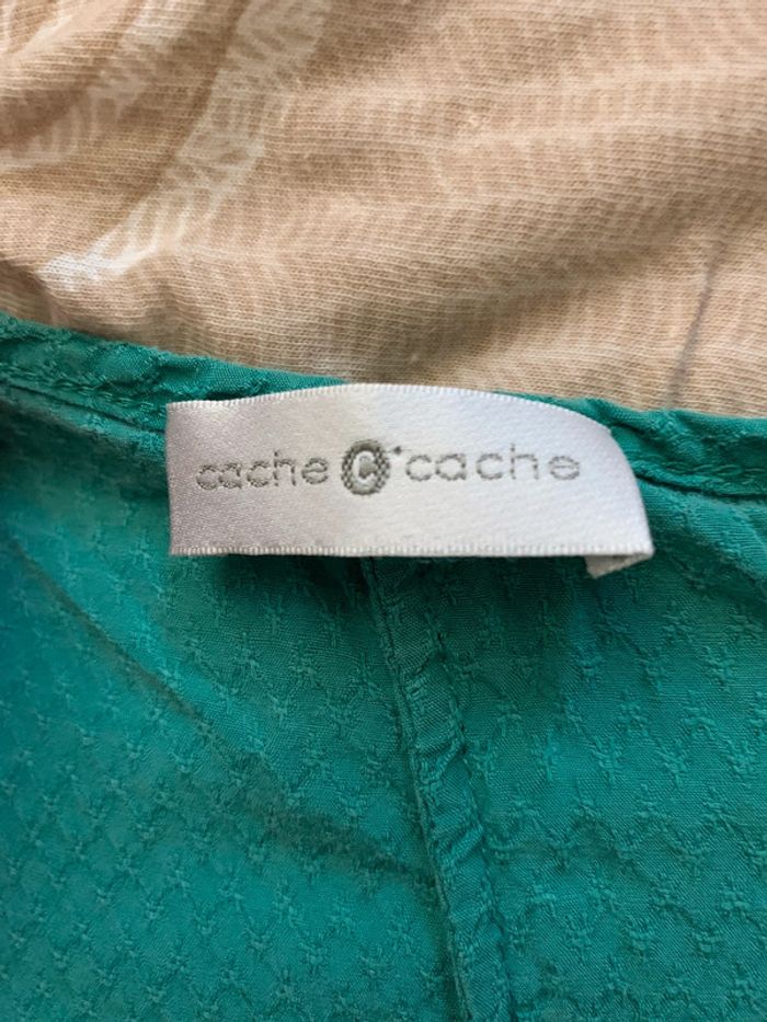 Blouse verte cache-cache - photo numéro 2