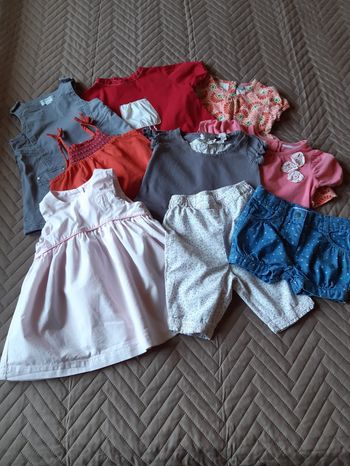 Lot vêtements été  6 mois