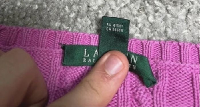 🩷 Pull Ralph Lauren Neuf Torsadé Rose Col V Taille L/40 - 100% Coton - photo numéro 4