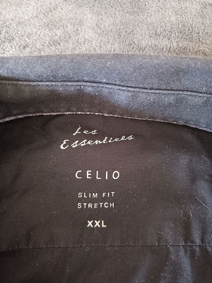 👔 Chemise Noire Slim Fit - XXL / Celio - photo numéro 3