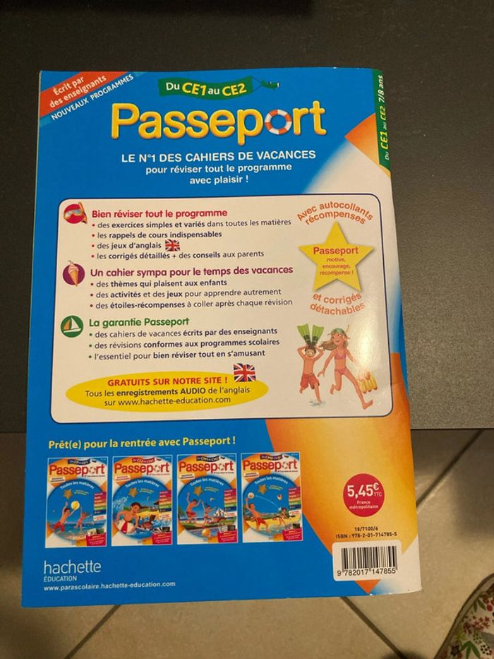Cahier passeport du ce1 au ce2 - photo numéro 2