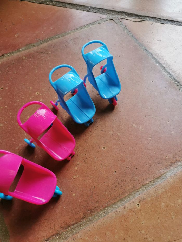 Lot de mini poussettes pour poupée - photo numéro 2