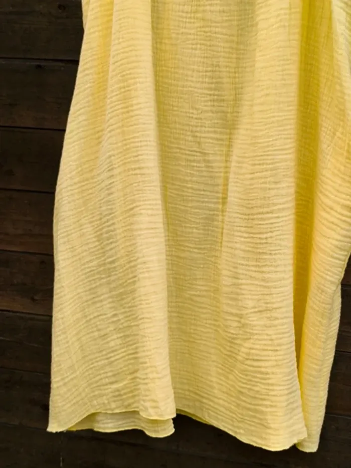 Robe courte jaune gaz de coton TU 36 à 42 - photo numéro 5