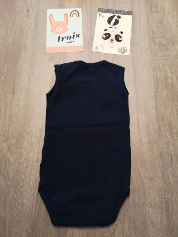 Lot de 2 bodys mixte 6 mois - photo numéro 9
