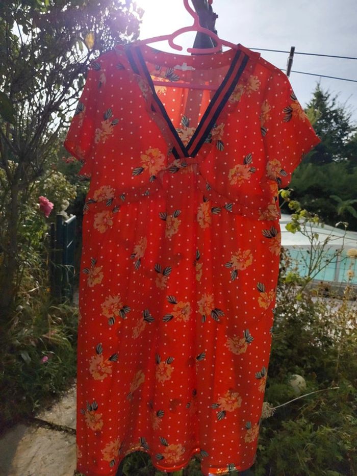 Robe légère rouge Kilky taille L