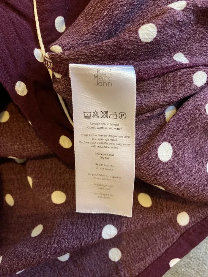Chemise violette à pois Karl Marc John - photo numéro 7