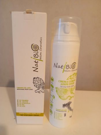Crème amincissante corps Natibio vegan 200 ml a l artichaut du Latium