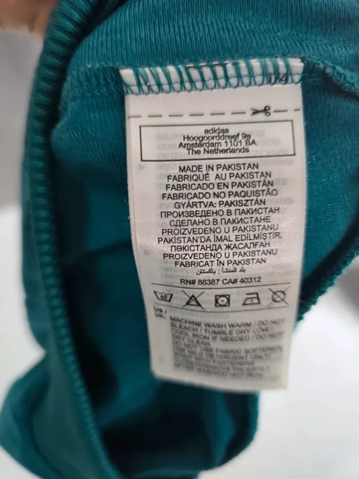Ensemble jogging adidas vert turquoise - photo numéro 4