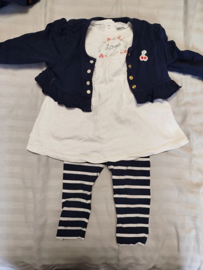 Ensemble robe + legging + gilet court