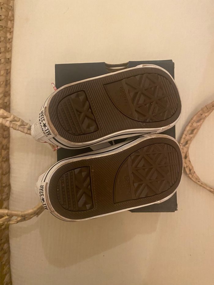 Converse blanche cœur rouge / Chuck Taylor All Star Crafted with Love T22 - photo numéro 5