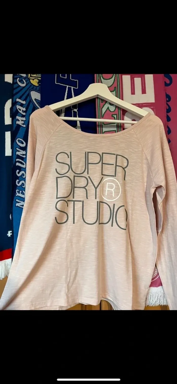 Haut superdry rose S