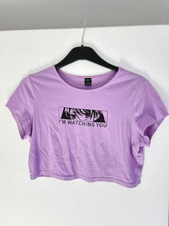 Croptop mauve Shein S