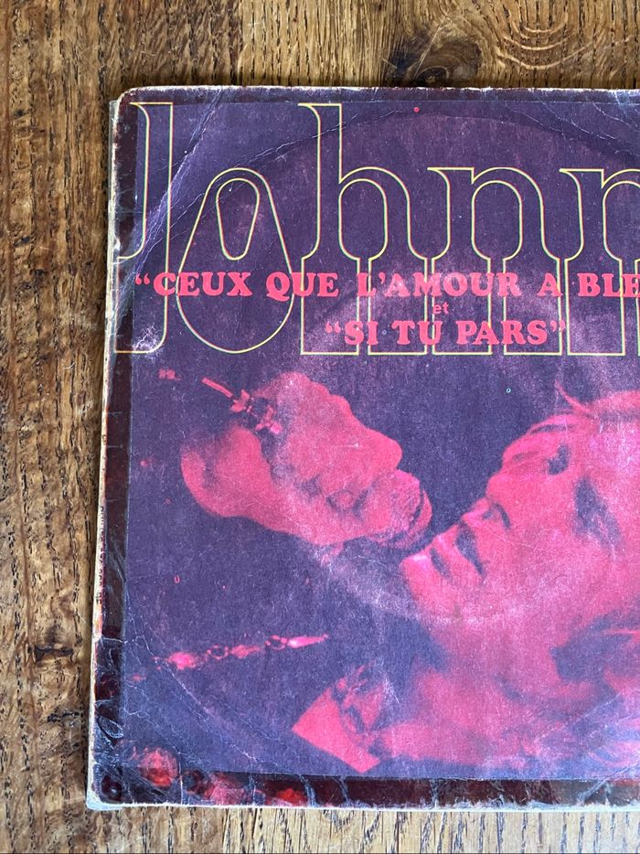 VInyle 45 tours-Johnny Hallyday-Ceux que l’amour a blessés - photo numéro 5